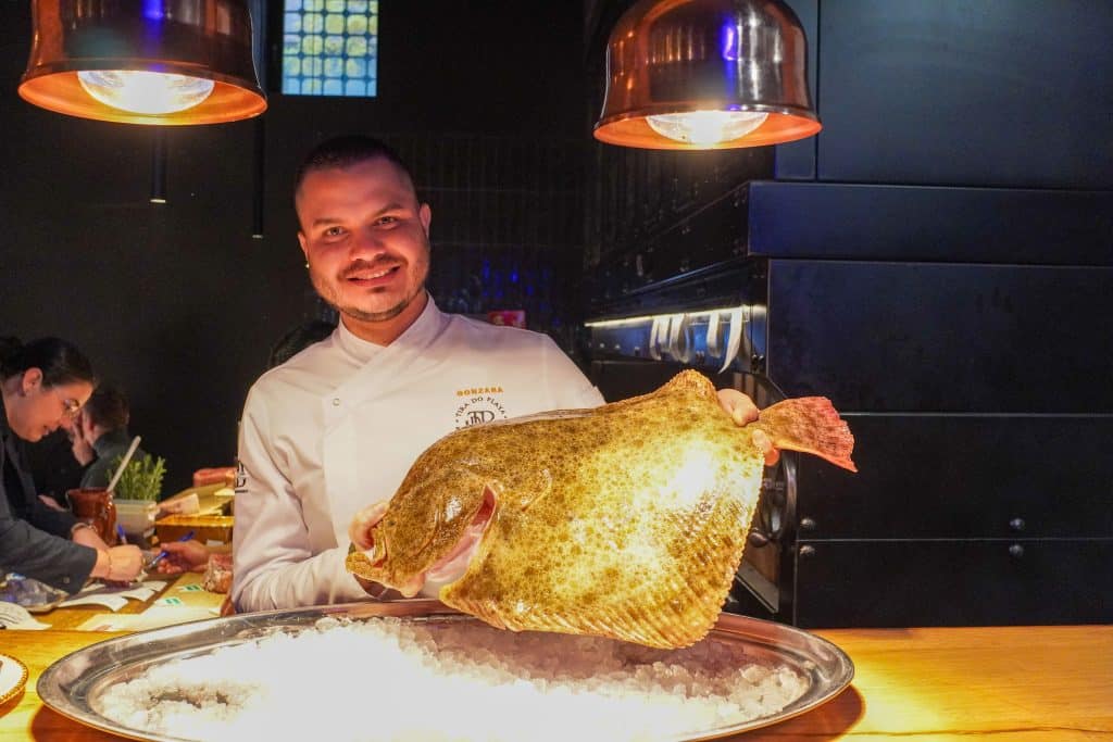 rodaballo de peso extraordinario en Asador Gonzaba Madrid asador referente en madrid origen Galicia