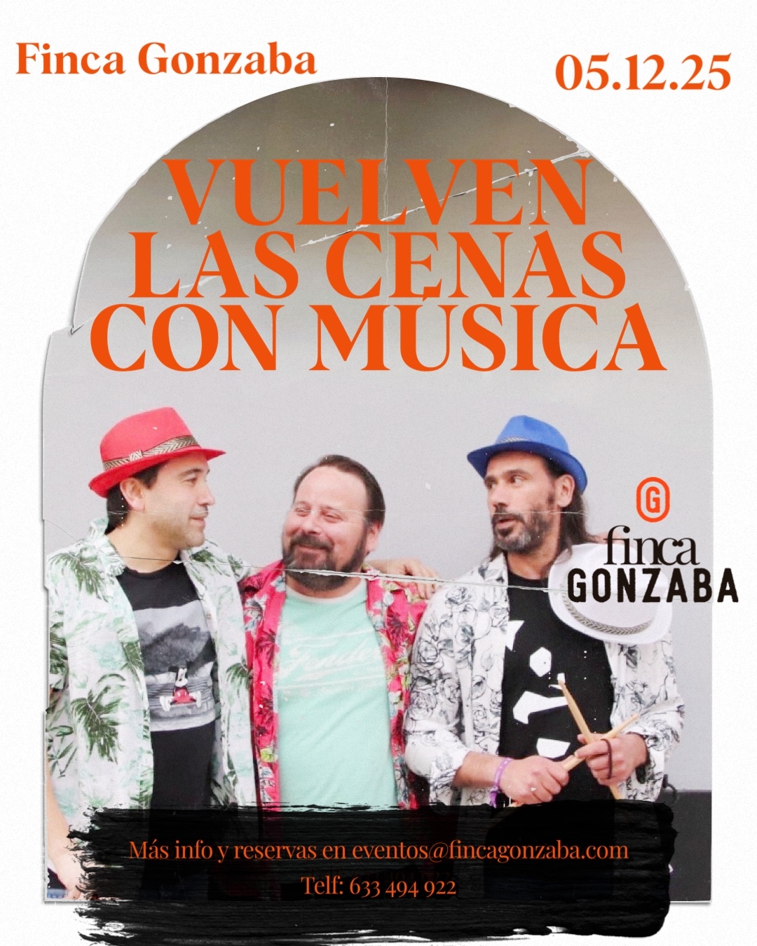 5 de diciembre cena con música